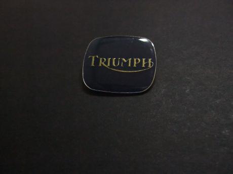 Triumph motorfiets logo blauw